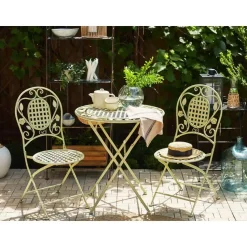 BIVIO - Bistroset voor 2 - Groen - IJzer