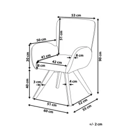 BJARN - Fauteuil - Wit - Bouclé