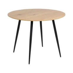 BJORKA - Ronde eettafel - Lichthout - 100 cm - MDF