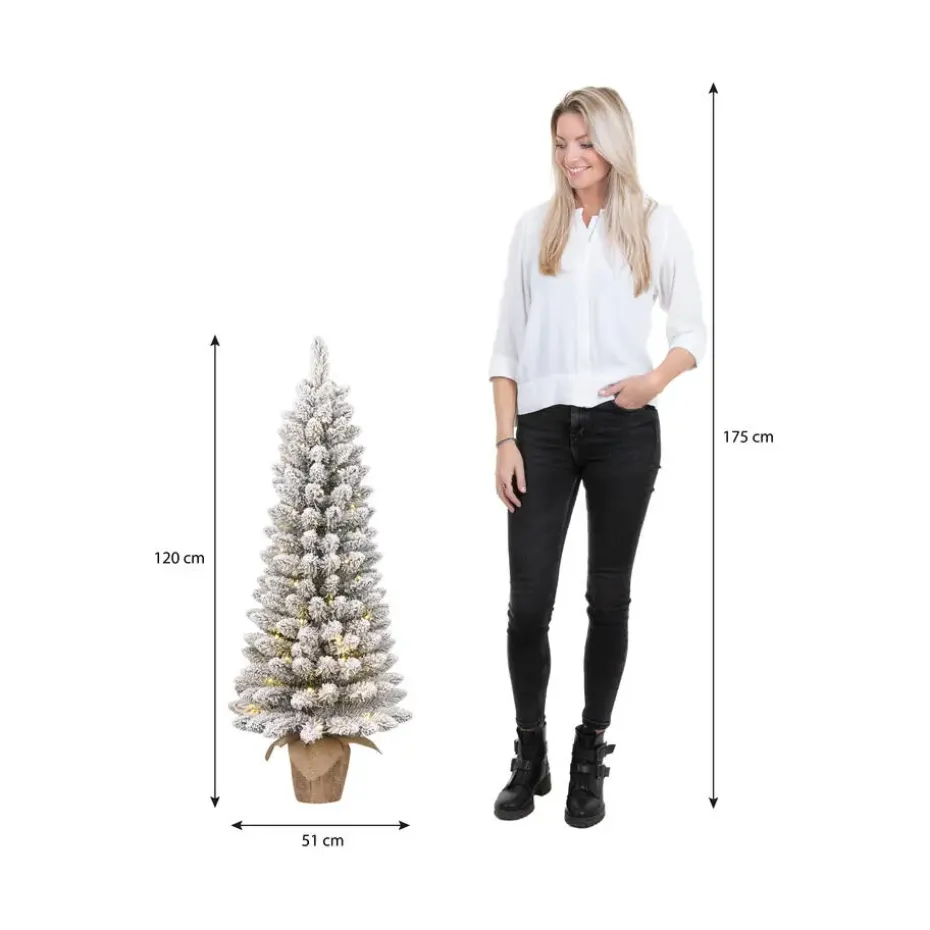 Black Box Trees Gerlos Kunstkerstboom met Verlichting - H120 x Ø51 cm