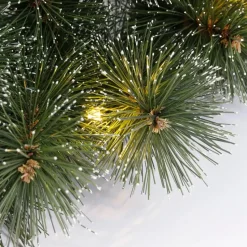 Black Box Trees Glendon Kerstkrans met LED Verlichting - Ø60cm - Groen