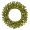 Black Box Trees Nagoya Kerstkrans met Verlichting - H12 x Ø60 cm - Groen