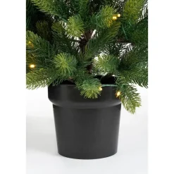 Black Box Trees Nagoya Set van 2 Kerstbomen en 1 Krans - H90 x Ø45 cm