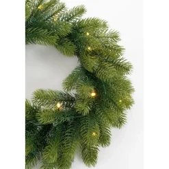 Black Box Trees Nagoya Set van 2 Kerstbomen en 1 Krans - H90 x Ø45 cm