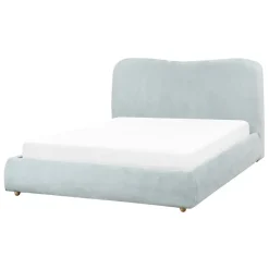 BLAGNAC - Tweepersoonsbed - Lichtblauw - 140 x 200 cm - Stof