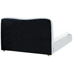 BLAGNAC - Tweepersoonsbed - Lichtblauw - 140 x 200 cm - Stof