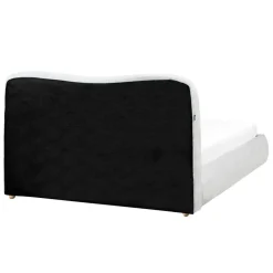 BLAGNAC - Tweepersoonsbed - Lichtgrijs - 140 x 200 cm - Stof