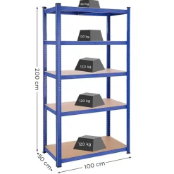 Bobbel Garden - Stellingkast - 200 x 100 x 50 cm - 5 Planken