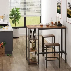 Bobbel Home - Bartafel - Donkerbruin - 109 x 60 x 100 cm