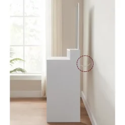 Bobbel Home - Kaptafel met rechthoekige spiegel - Wit