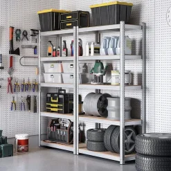 Bobbel Home - Kelderkast - 200 x 100 x 50 cm - Zilverkleurig