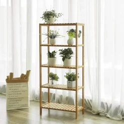 Bobbel Home - Opbergrek- Bamboe - 5 Planken