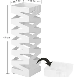 Bobbel Home - parapluhouder, metaal, vierkant, 4 haken
