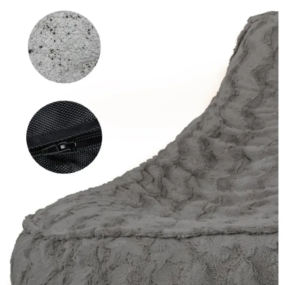 Bobbel Home - Zitzak Stoelvorm - Florance - Faux fur - Zitstoel - 100 liter -