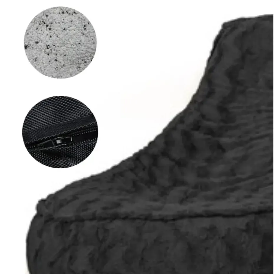 Bobbel Home - Zitzak Stoelvorm - Florance - Faux fur - Zitstoel - 100 liter -