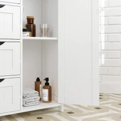 Bobbel Home Badkamerkast - 4 Lades - MDF - Wit