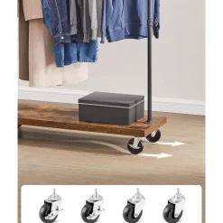 Bobbel Home Kledingrek Metaal - Zwart en bruin