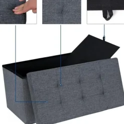 Bobbel Home opvouwbare zitbank lichtgrijs