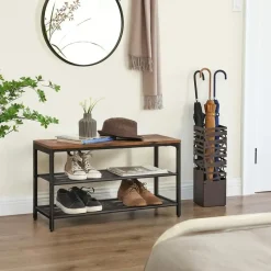 Bobbel Home Schoenenkast Met Zitje - 80 x 30 x 44.5 cm