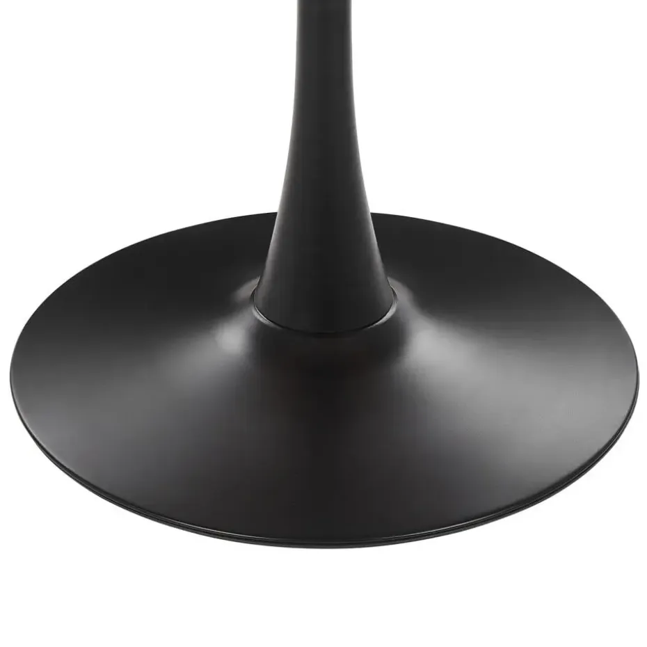 BOCA - Ronde eettafel - Donkere houtkleur - 90 cm - MDF