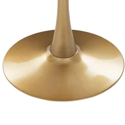 BOCA - Ronde eettafel - Wit/Goud - 90 cm - MDF