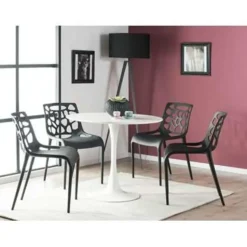 BOCA - Ronde eettafel - Wit - 90 cm - MDF