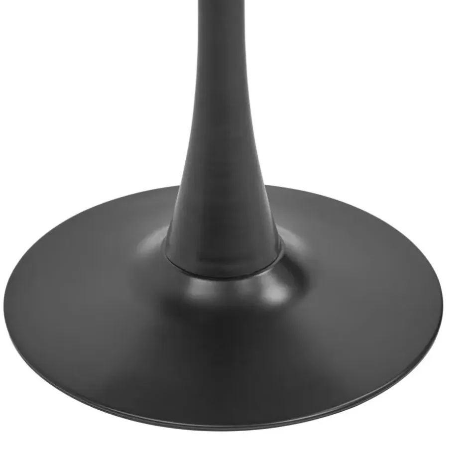 BOCA - Ronde eettafel - Zwart/Goud - 90 cm - MDF