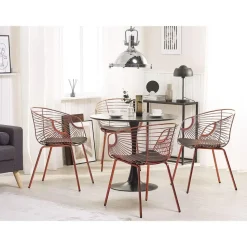 BOCA - Ronde eettafel - Zwart - 90 cm - MDF