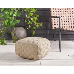 BODLA - Buitenpoef - Beige - 50 x 50 cm - Synthetisch materiaal