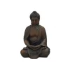 Boeddha beeld - bruin - zittend - polystone - 30 cm