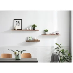 Boeken Plank van 120 cm lang, industrieel design, vintage bruin