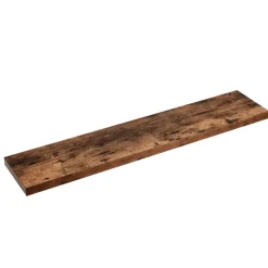 Boeken Plank van 120 cm lang, industrieel design, vintage bruin