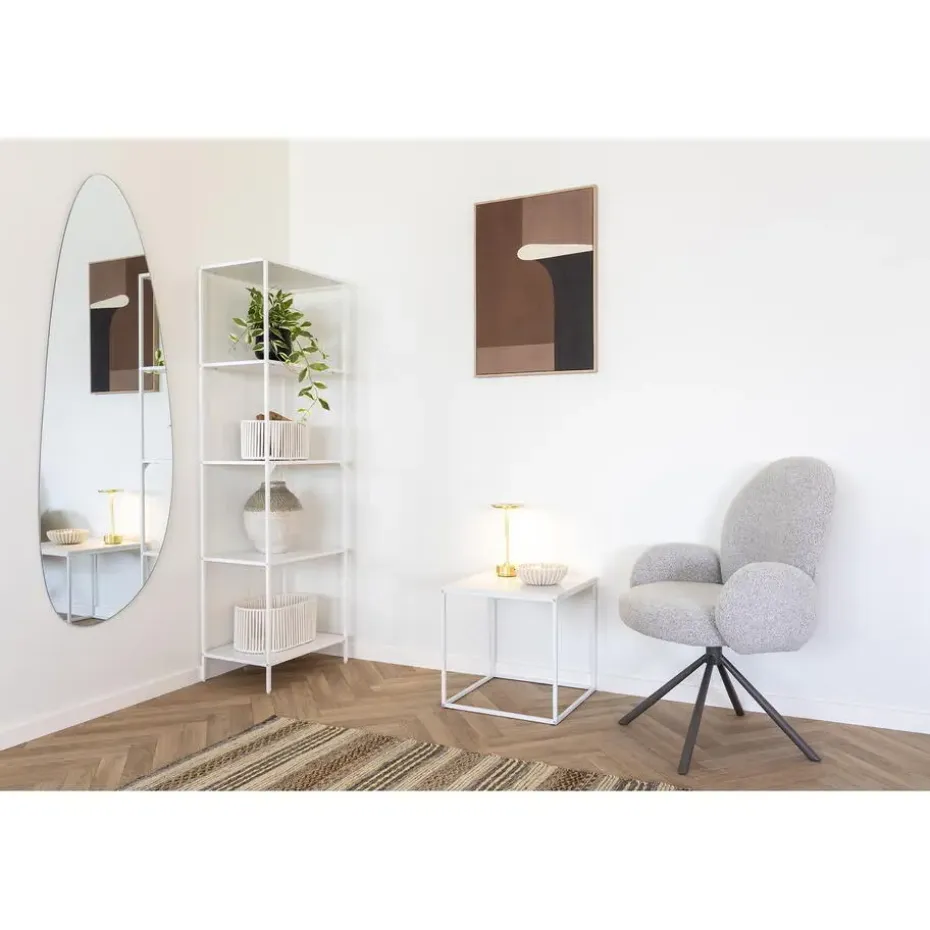 Boekenkast Wit Metaal - 4 planken - 51x36x170cm - Vita