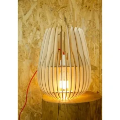 Bomerango Halley S houten lampenkap small - Ø 25 cm