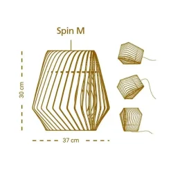 Bomerango Spin M kurken lampenkap medium - Ø 37 cm