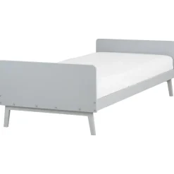 BONNAC - Eenpersoonsbed - Grijs - 90 x 200 cm - Dennenhout