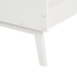 BONNAC - Eenpersoonsbed - Wit - 90 x 200 cm - Dennenhout