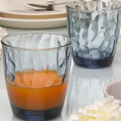 Bormioli Rocco Diamond waterglas - 39 cl - Blauw - Set-6