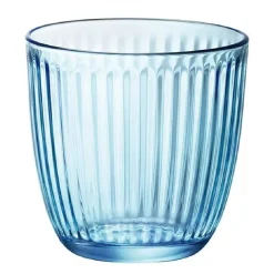Bormioli Rocco Drinkglazen - 6x - blauw - tumbler glas - 290 ml