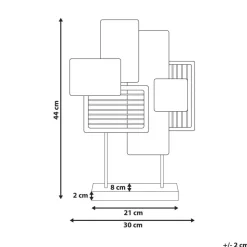 BORON - Decofiguur - Goud/Wit - Metaal