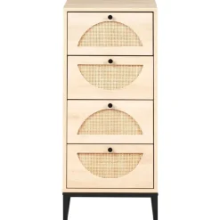 BOTWOOD - Ladekast 4 lades - Lichtbruin - Vezelplaat