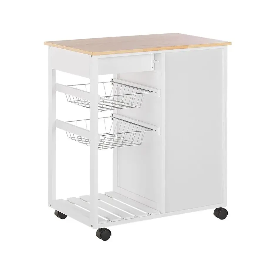 BOVES - Keukentrolley - Wit - MDF