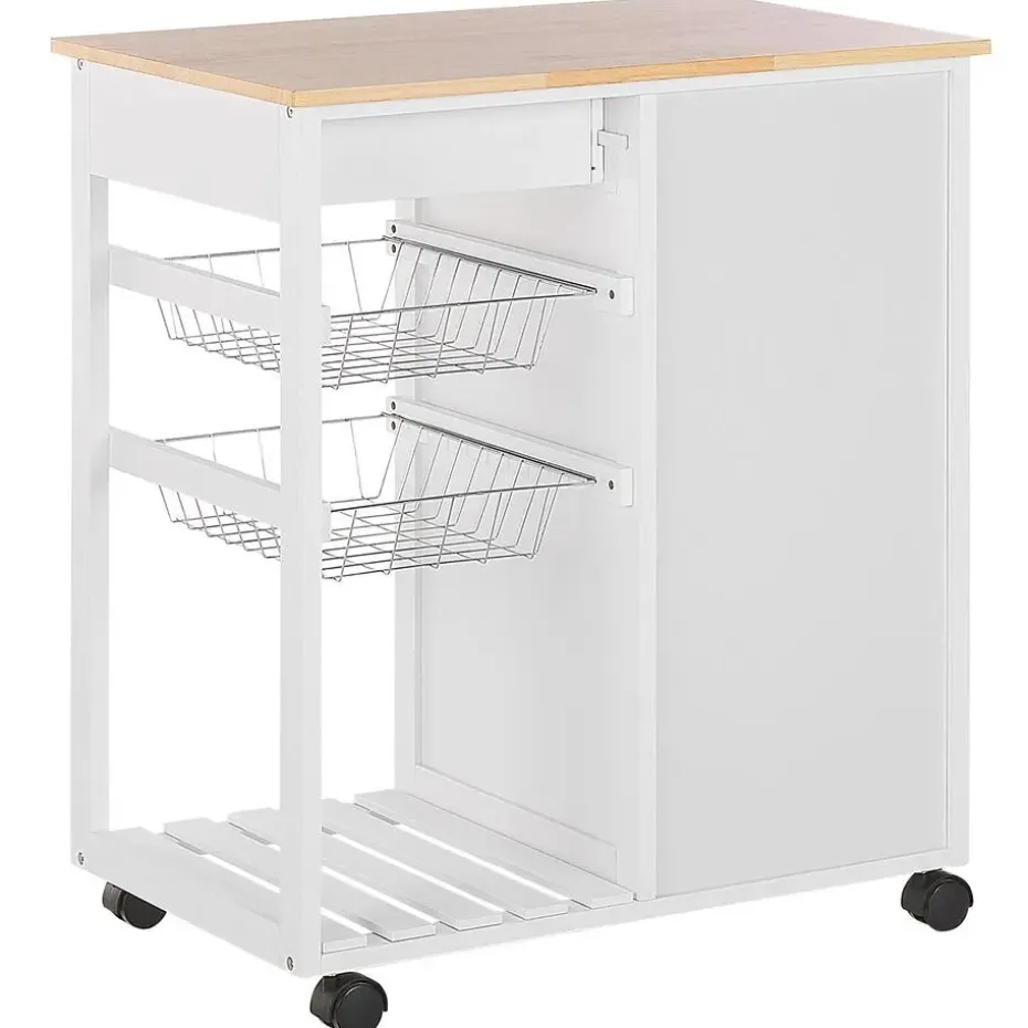 BOVES - Keukentrolley - Wit - MDF