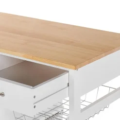 BOVES - Keukentrolley - Wit - MDF