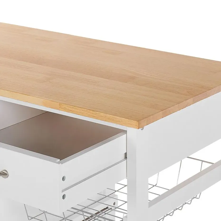 BOVES - Keukentrolley - Wit - MDF