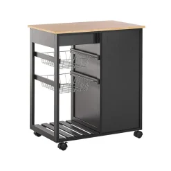 BOVES - Keukentrolley - Zwart - MDF