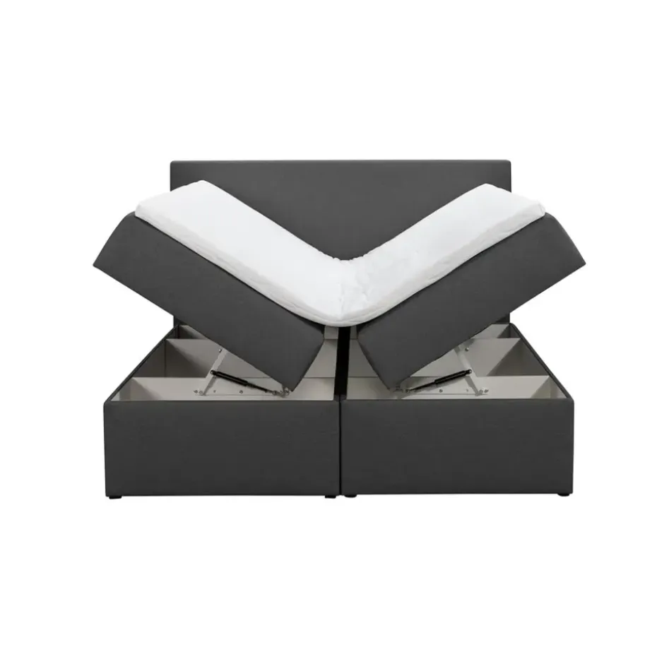 Boxcombinatie met opbergruimte Orebro 6-delig - antraciet - 180x200 cm