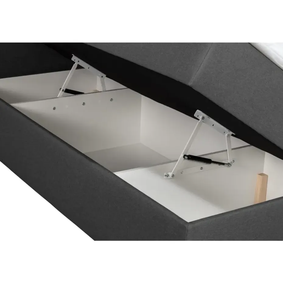 Boxcombinatie met opbergruimte Orebro 6-delig - antraciet - 180x200 cm