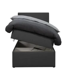 Boxcombinatie met opbergruimte Orebro 4-delig - antraciet - 90x200 cm