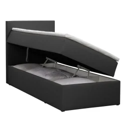 Boxcombinatie met opbergruimte Orebro 4-delig - antraciet - 90x200 cm